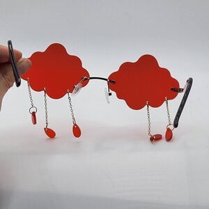 Surrealist Red Rain Cloud Sunglasses